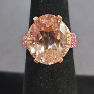 R320 14k Rose Gold Morganite Ring